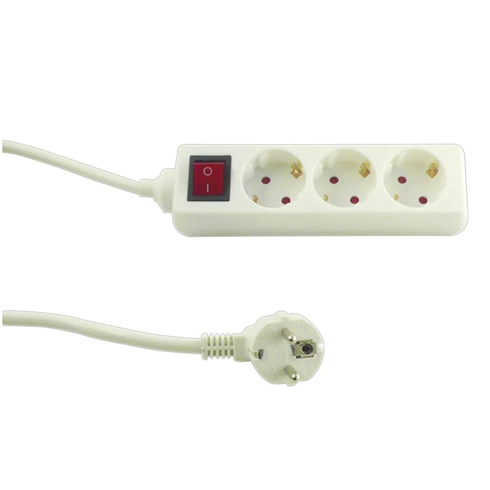 Πολύπριζο Με Διακόπτη REV Socket line 3-fold 1,4 m white