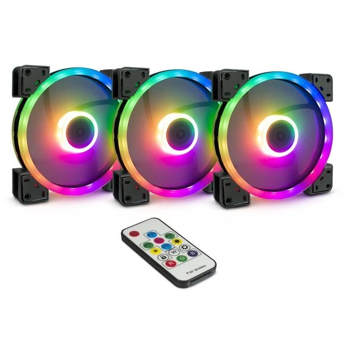 Case Fan 14cm Inter-Tech ARGUS RGB- SET RS-14
