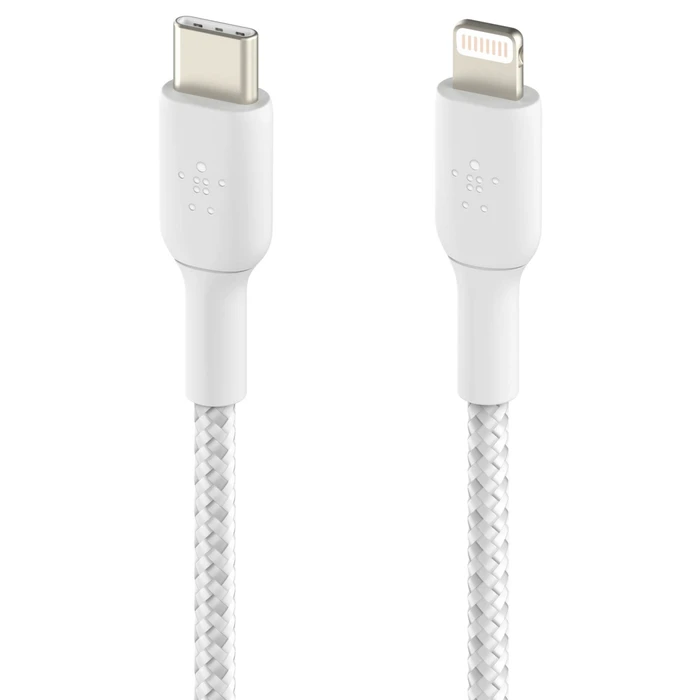 Καλώδιο Belkin Lightning/USB-C 1m braided, white