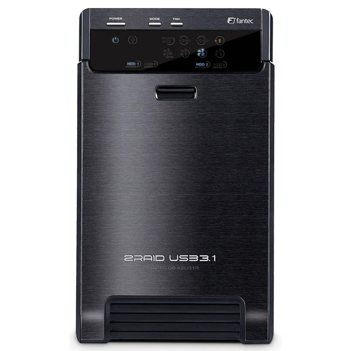 Θήκη Για Σκληρούς Δίσκους 3,5" Fantec QB-X2U31R black 2 x 3,5 SATA Raid