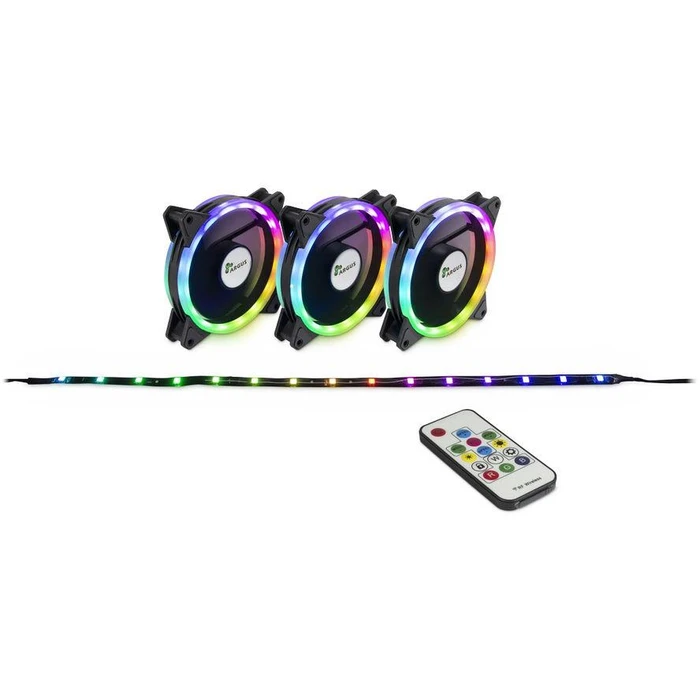 Case Fan 12cm Inter-Tech ARGUS RS-04 RGB- Set