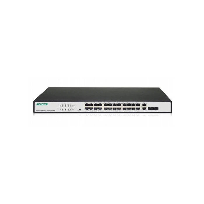 Network Switch Digitus 24-Port Fast Ethernet PoE+2G Combo