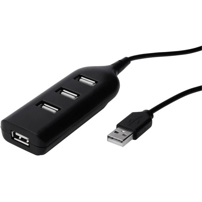 USB Hub DIGITUS 4-Port- 4xA Black A/F AT