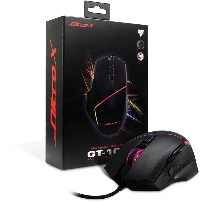 Ποντίκι Gaming Ενσύρματο Inter-Tech GT-100 RGB, black