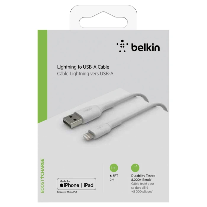 Καλώδιο Belkin Lightning Lade/Sync 2m, PVC, white