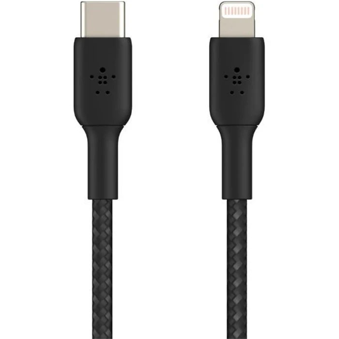 Καλώδιο Belkin Lightning/USB-C 1m braided, black
