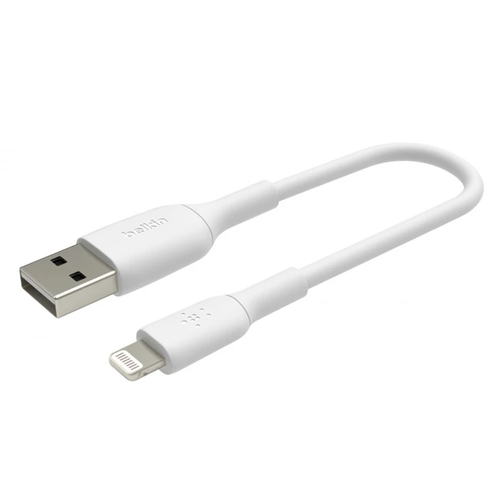 Καλώδιο Belkin Lightning 15cm, PVC, white