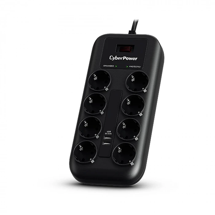 Πολύπριζο Με Διακόπτη CyberPower 8xSchuko/2xUSB P0820SUF0-DE