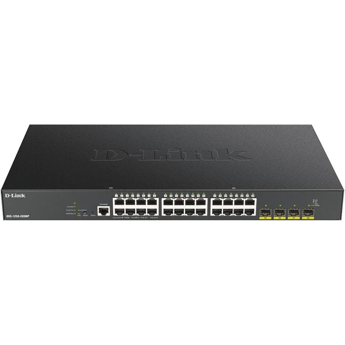 Network Switch D-Link DGS-1250-28XMP 4*SFP+/24*GE PoE+