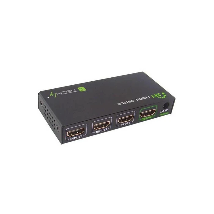 Network Switch Techly HDMI 4K, UHD, 3D,