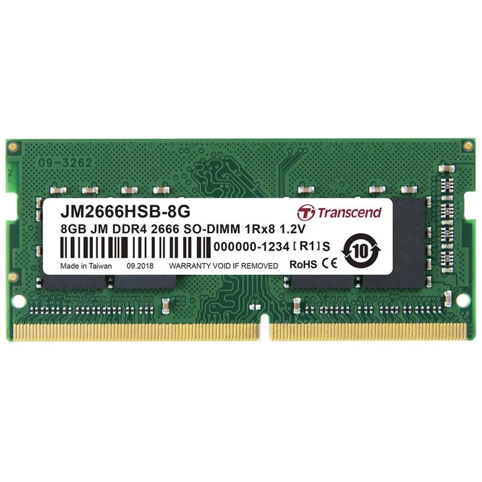 Μνήμη RAM Φορητού DDR4 16GB Transcend 3200 CL22 JetRam, JM3200HSE-16G
