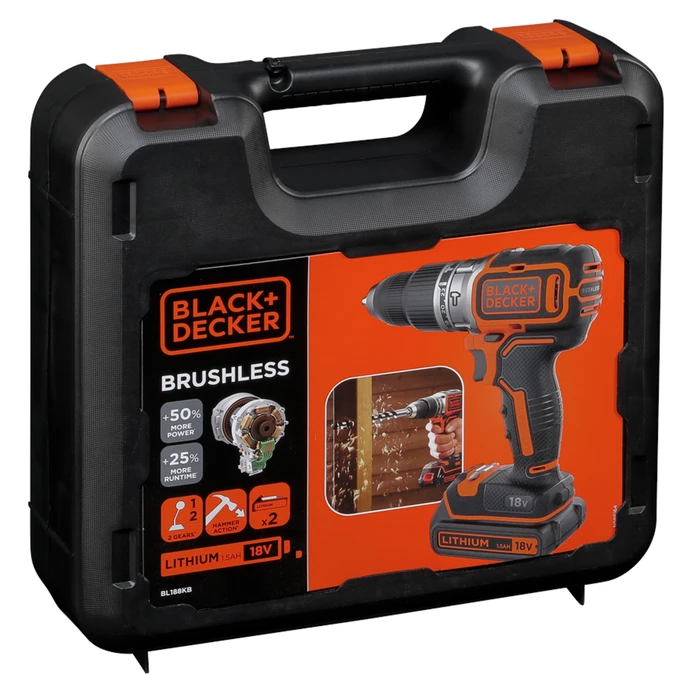 Κρουστικό Δραπανοκατσάβιδο Black & Decker BL188KB-QW
