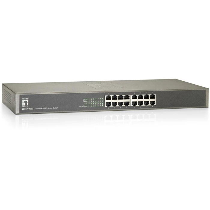 Network Switch LevelOne 16x FE FSW-1650 19"