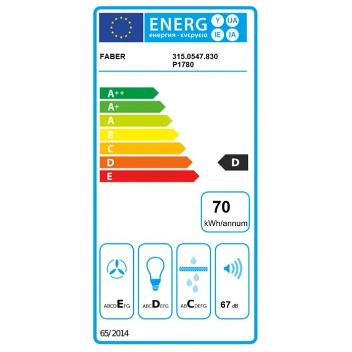 Απορροφητήρας Faber T3100 White