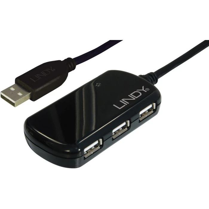 USB Hub Lindy USB 2.0 Pro 4 Port 8m