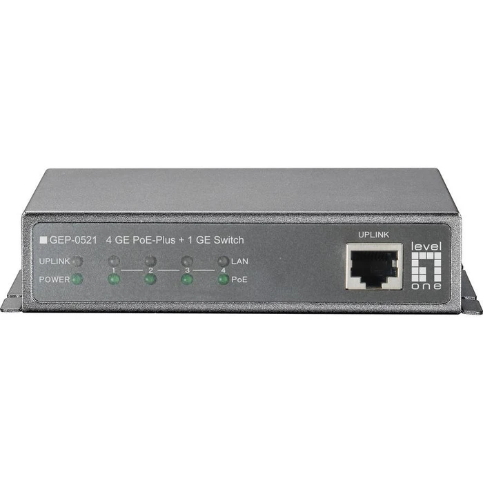 Network Switch LevelOne 4x GE GEP-0521 115W 4xPoE