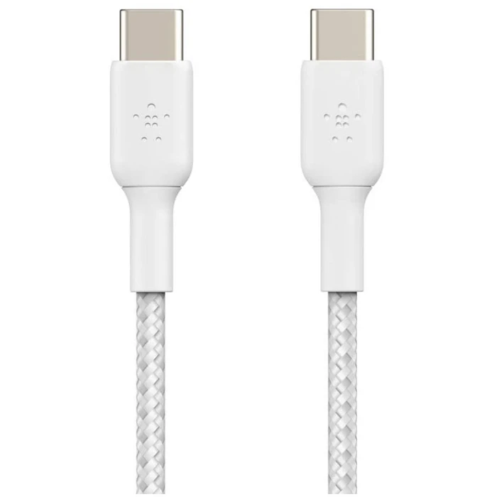 Καλώδιο Belkin USB-C/USB-C 1m coated, white CAB004bt1MWH