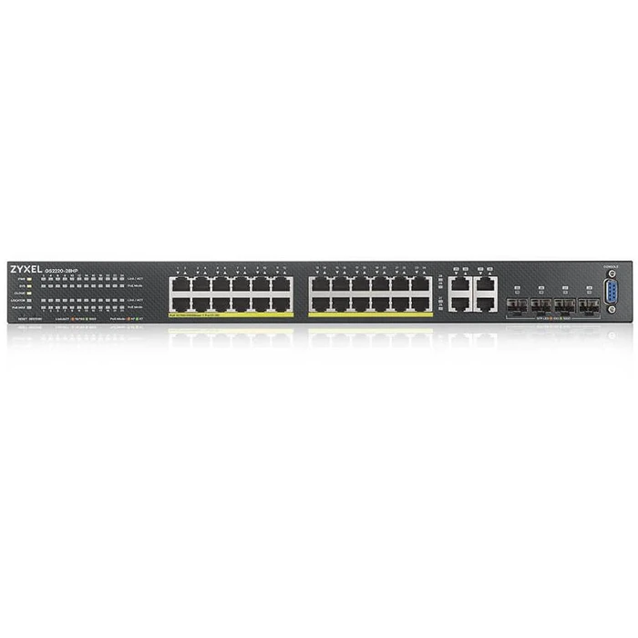 Network Switch ZyXEL 19" 28x GE GS2220-28HP 24Port+4xSFP/Rj45