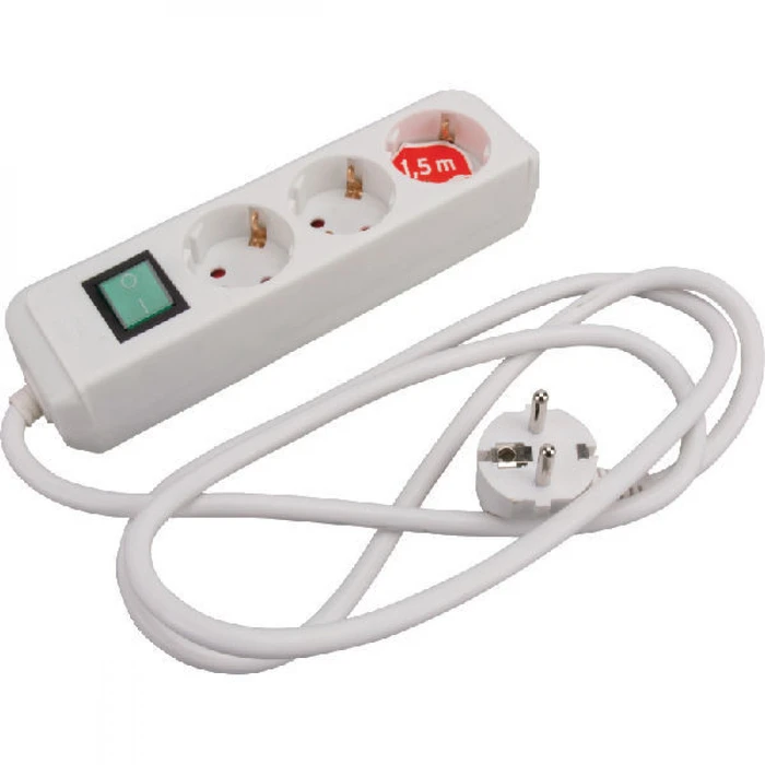 Πολύπριζο Με Διακόπτη Brennenstuhl Eco-Line 3-fold 1,5m