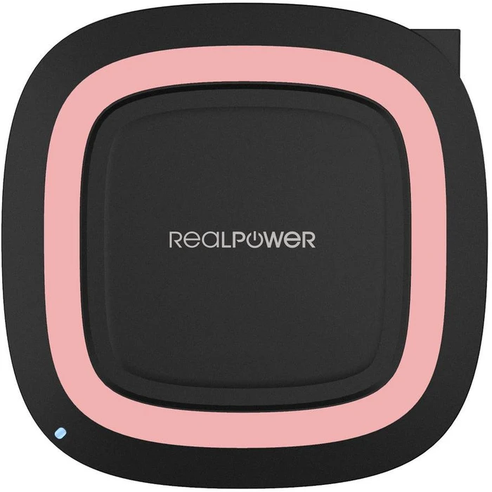 Ασύρματος Φορτιστής RealPower FreeCharger-10 black / pink Qi