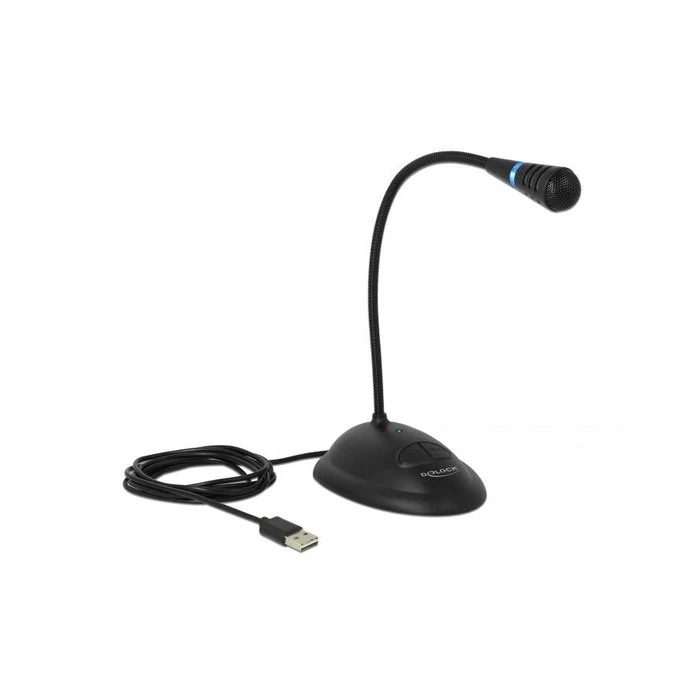 Μικρόφωνο DELOCK USB microphone with stand & mute