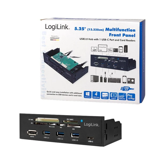 USB Hub LogiLink USB 3.0 Black