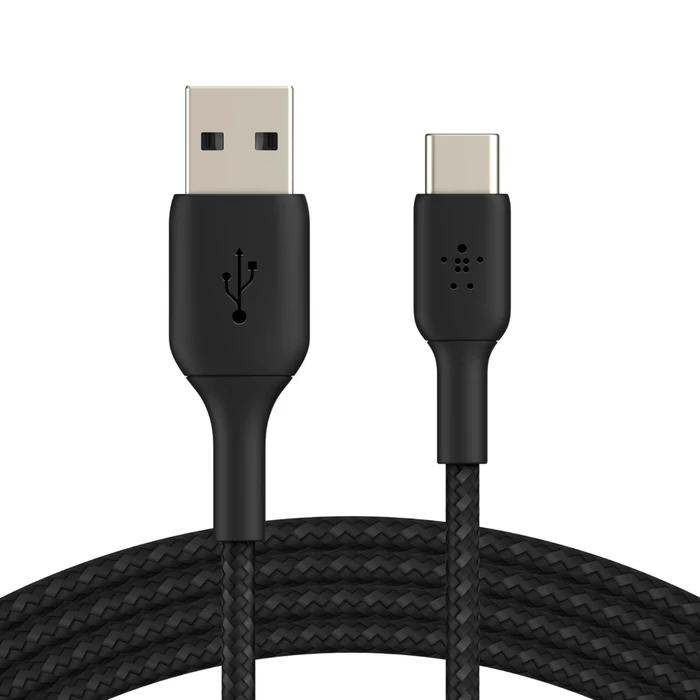 Καλώδιο Belkin USB-C/USB-A 1m braided, black CAB002bt1MBK