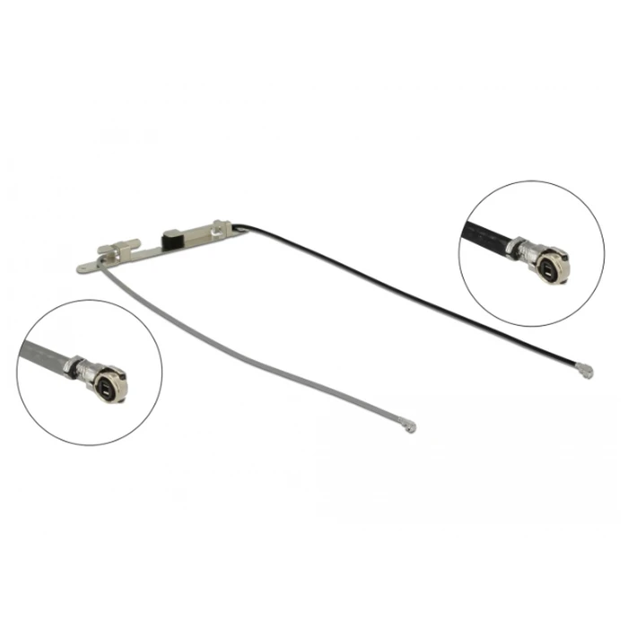 Κεραία Δικτύου DELOCK 2xMHF 4L-St 1.12-3.18dBi 36cm