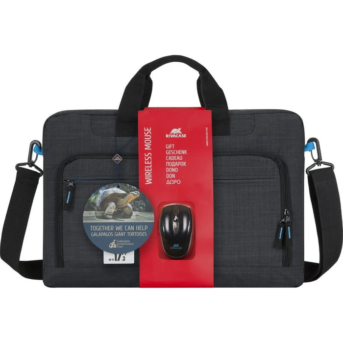 Τσάντα Laptop RIVACASE 8058 black Bag 17.3 + wireless mouse