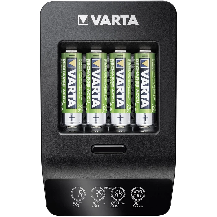 Φορτιστής Μπαταριών Varta LCD Ultra Fast incl. 4 Batt. 2100 mAh AA