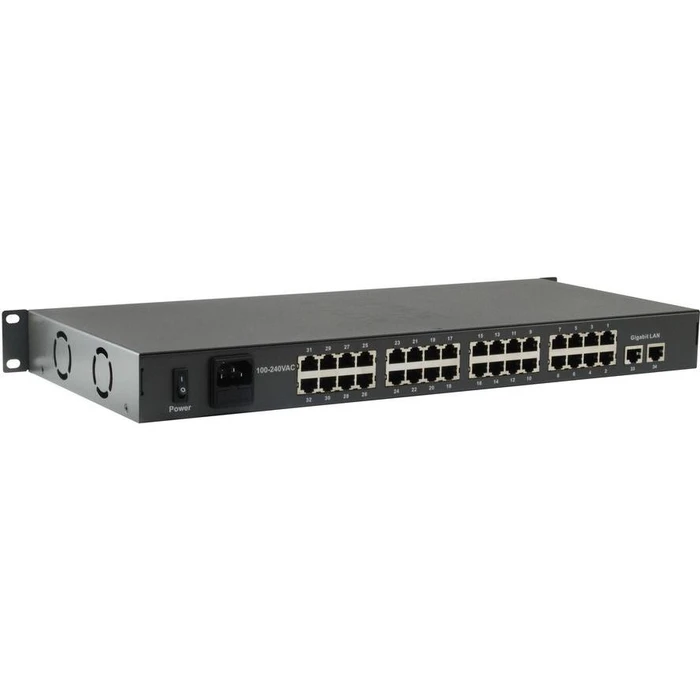 Network Switch LevelOne 34x FE FGP-3400W630 2xGE 19" 630W 32xPoE