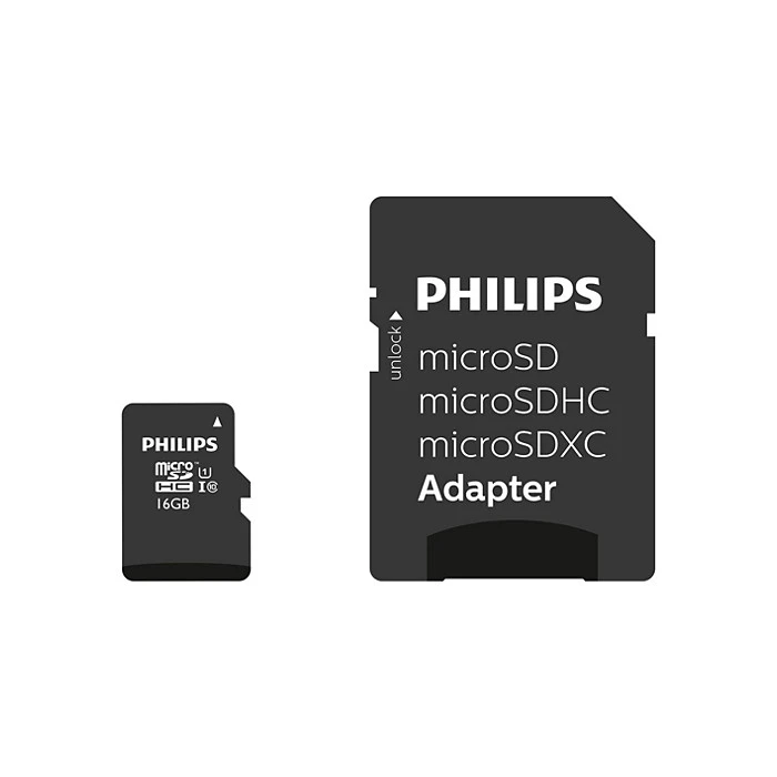 Κάρτα Μνήμης microSDHC 16GB Philips