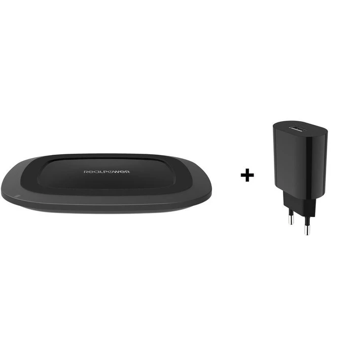 Ασύρματος Φορτιστής RealPower FreeCharger-10 black Qi