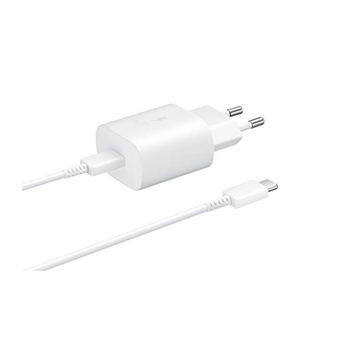 Φορτιστής Πρίζας Samsung Fast Travel USB-C 25W 1m white