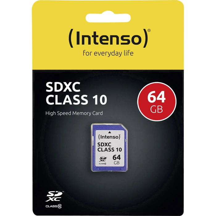 Κάρτα Μνήμης SDXC 64GB Intenso