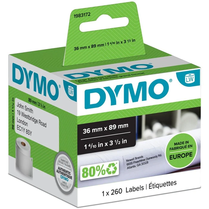 Ετικέτες Dymo LW-address labels 36x 89mm 260St/roll
