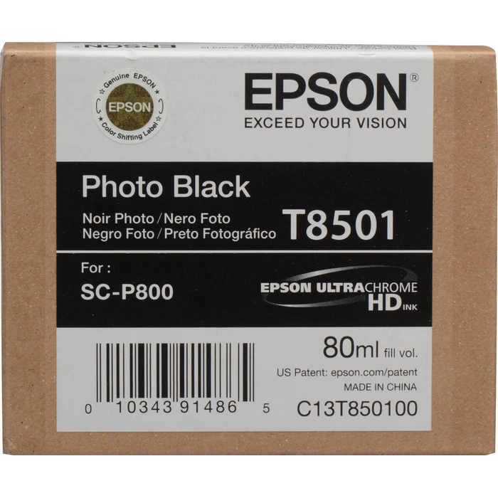 Μελάνι Epson photo black T 850 80 ml T 8501