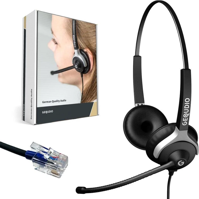 Headset GEQUDIO 2-ear for Unify with cable