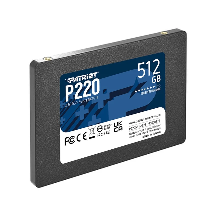 Σκληρός Δίσκος M.2 SSD 512GB Patriot P220 - SATA 3Gb/s