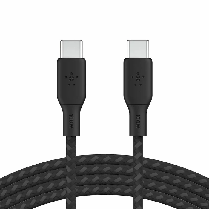 Καλώδιο USB Belkin braided USB-C/USB-C 100W 3m black CAB014bt3MBK