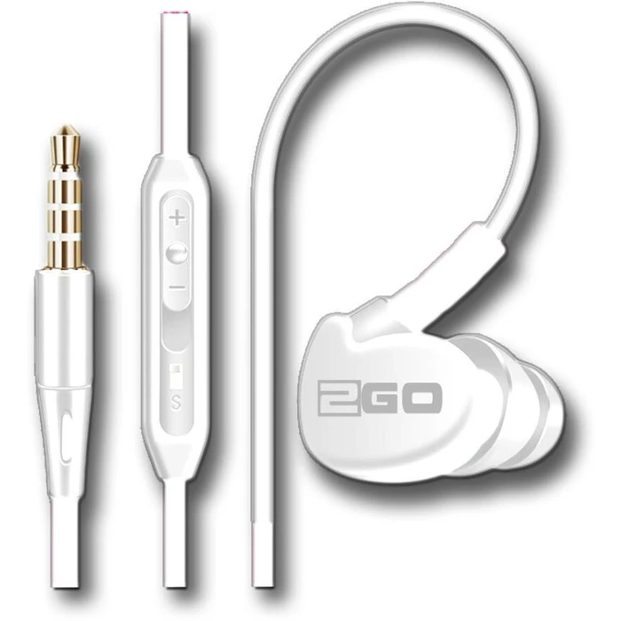 Handsfree Ακουστικά 2GO In-Ear Sport-Headset "Active 1" White