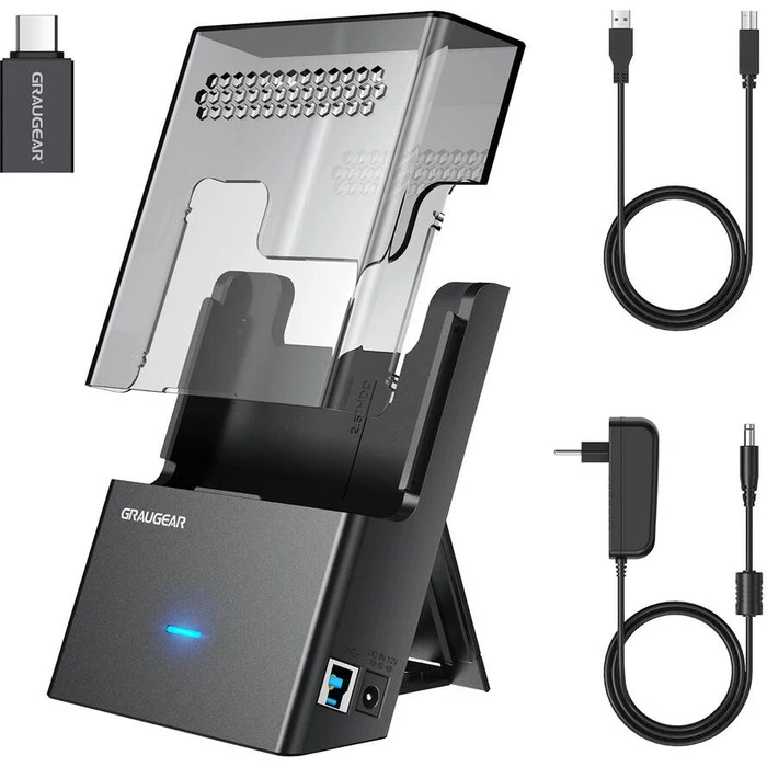 Docking Station GrauGear for 3,5"/2,5" HDD/SSD, USB3.2 Gen1