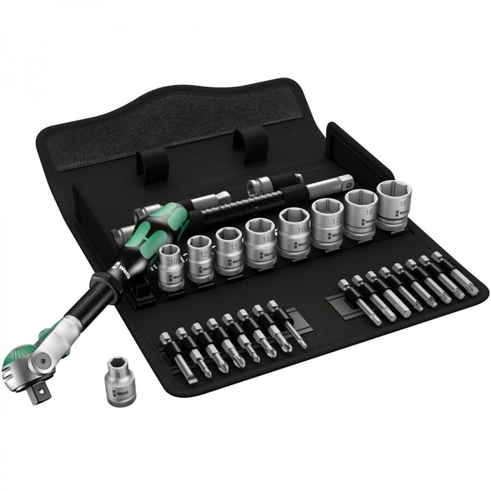 Σετ Εργαλείων Wera 8100 SB 6 Zyklop Speed Ratchet Set 3/8 Drive metric