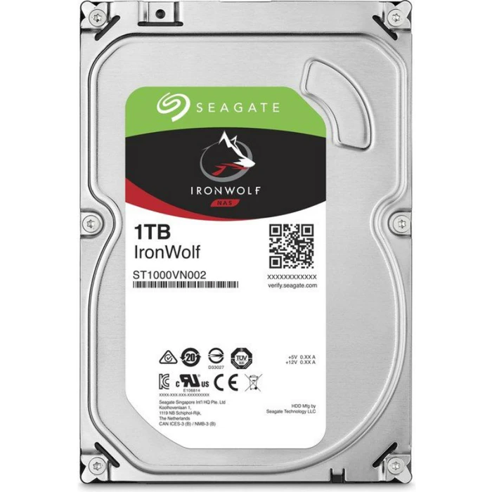 Εσωτερικός Σκληρός Δίσκος 3.5" 1TB Seagate IronWolf ST1000VN008 - SATA 6Gb/s