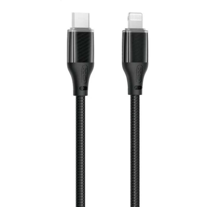 XO Καλώδιο USB C σε Lightning Braided 27W Μαύρο