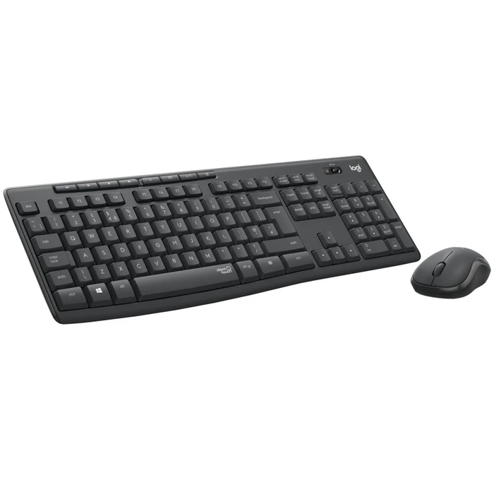 Σετ Πληκτρολόγιο Και Ποντίκι Ασύρματο Logitech MK295 Silent Combo USB QWERTY English Graphite