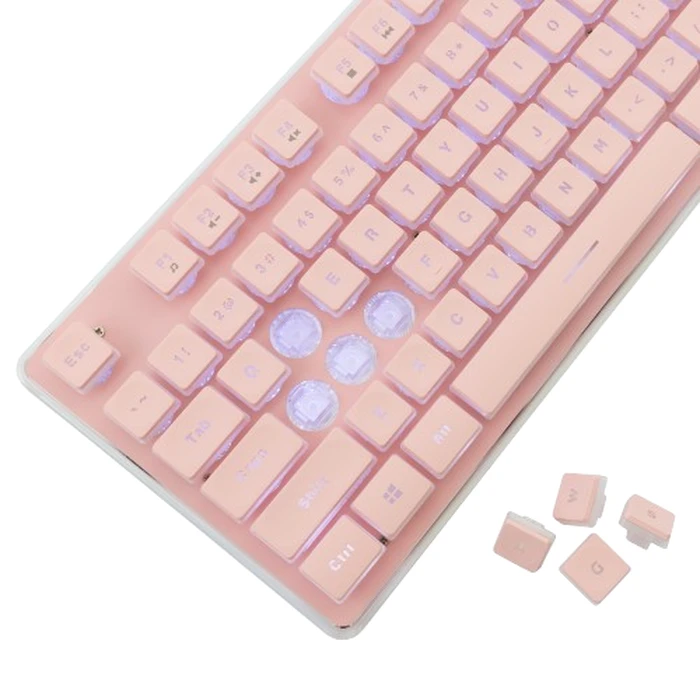 Gaming Πληκτρολόγιο White Shark Led Keyboard Gk-003441 Tachi Us Layout Pink