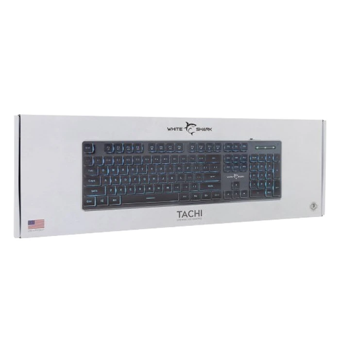 Gaming Πληκτρολόγιο White Shark Led Gk-003141 Tachi Us Layout Black