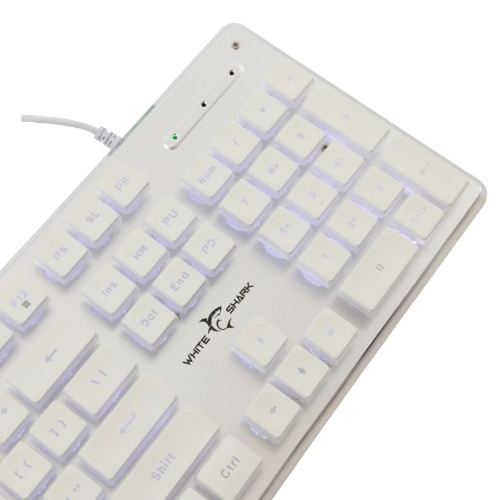 Gaming Πληκτρολόγιο White Shark Led Keyboard Gk-003241 Tachi Us Layout White