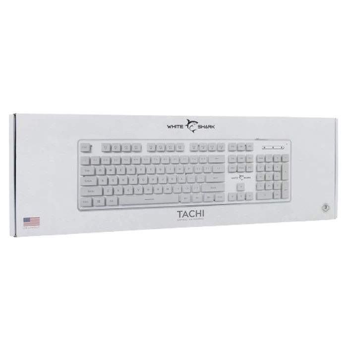 Gaming Πληκτρολόγιο White Shark Led Keyboard Gk-003241 Tachi Us Layout White